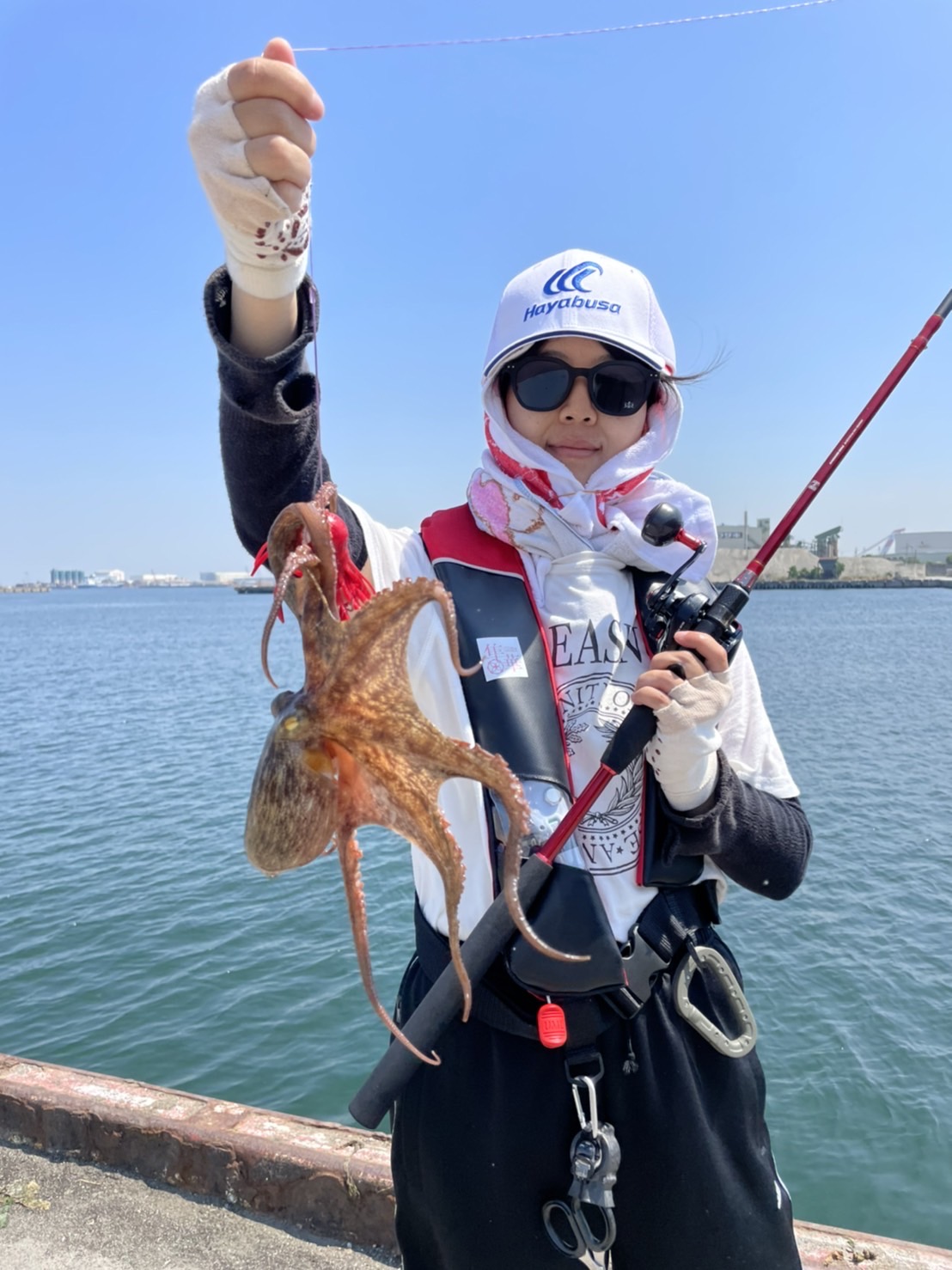 タコ釣り ハヤブサlady 隼華 Hayaka